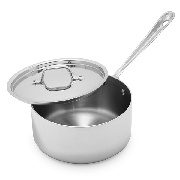 All-Clad D3 Stainless Steel Saucepan With Lid