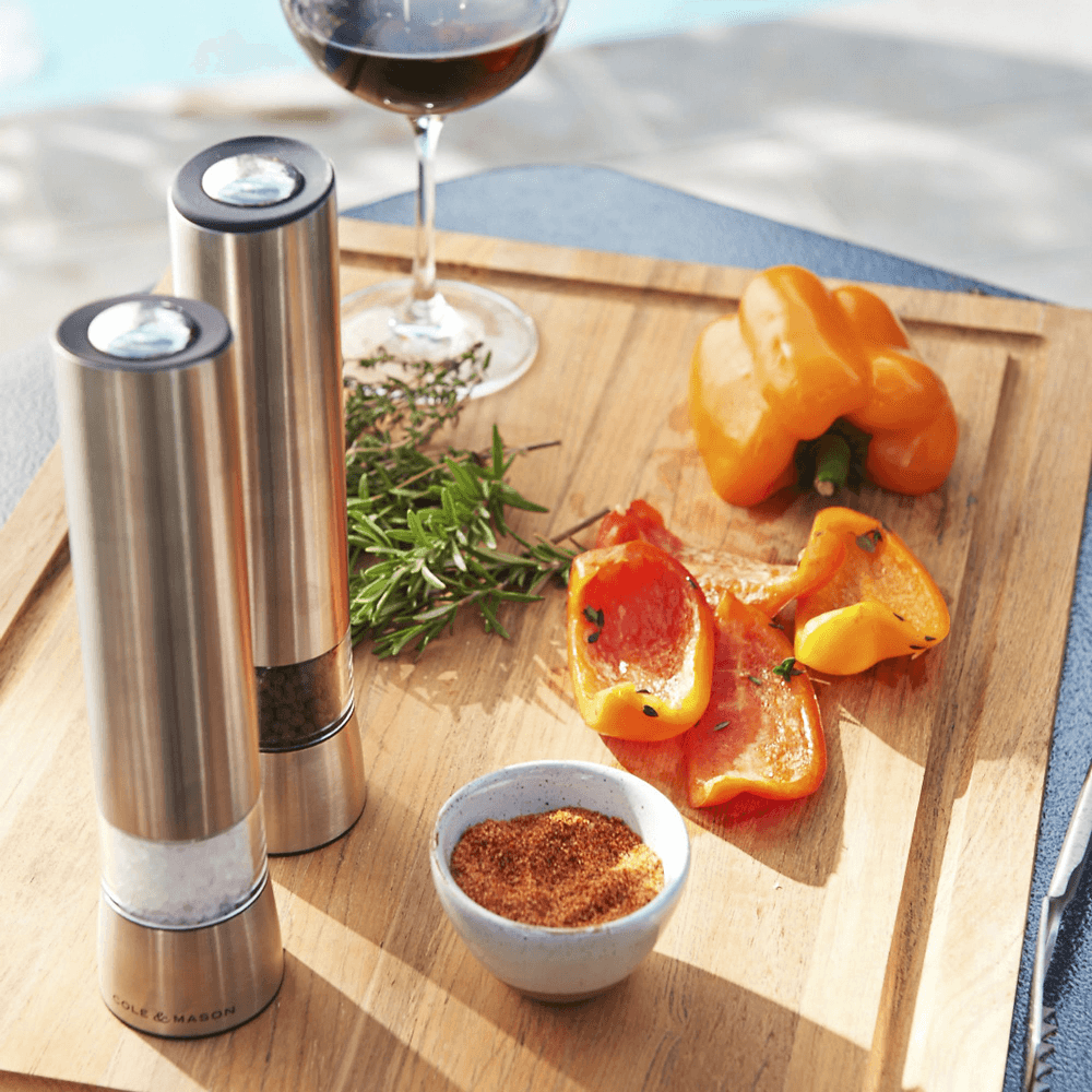 FSC Teak Rectangular Cutting Boards with Well